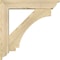 Ekena Millwork Imperial Traditional Rough Sawn Bracket w/ Offset Brace, Douglas Fir, 6"W x 28"D x 28"H BKT0604X28X28IMP01RDF - alternate 3